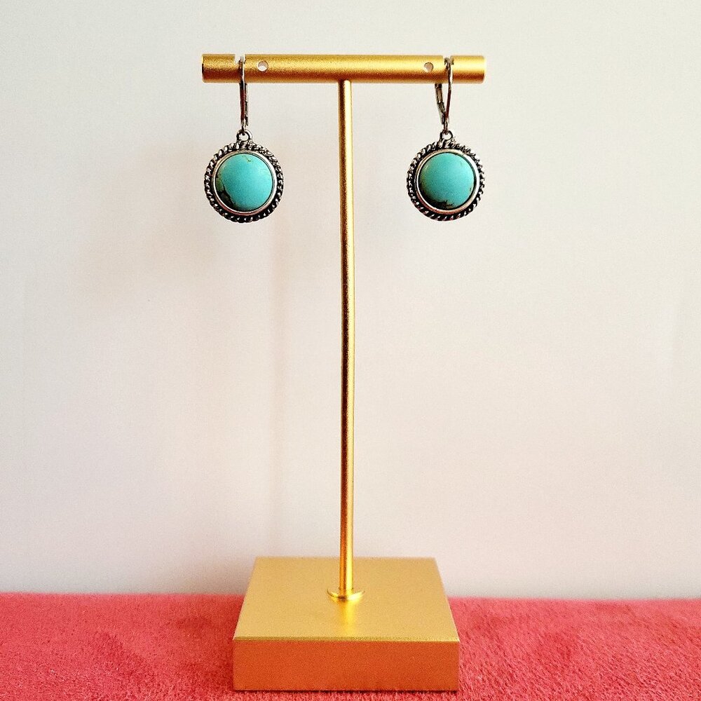 Turquoise & Silver Earrings